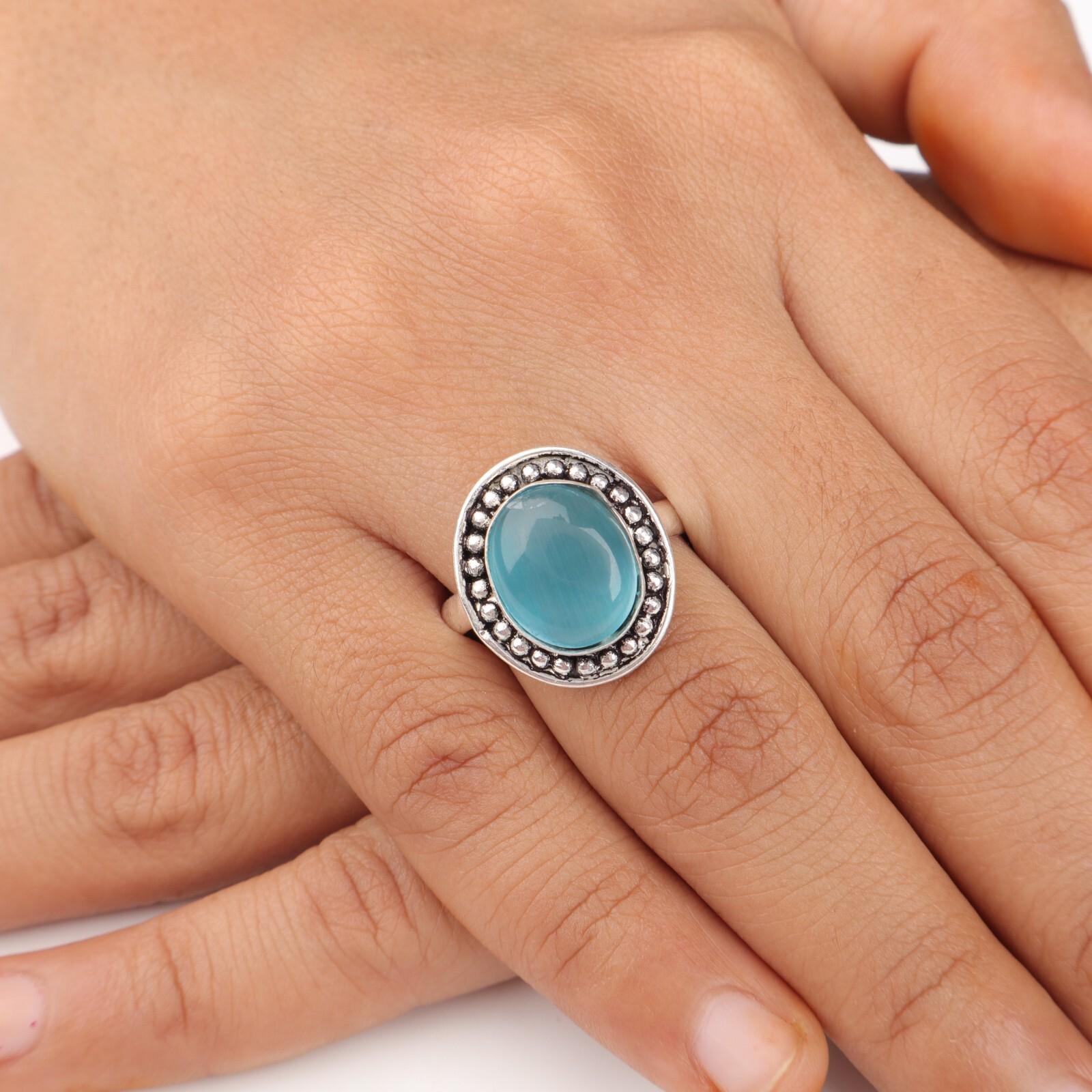 Драгоценный камень «Кошачий глаз» синего цвета, серебро 925 пробы, ювелирное изделие ручной работы, кольцо, подарок для любви RR-62-42 13
Драгоценный камень «Кошачий глаз» синего цвета, серебро 925 пробы, ювелирное изделие ручной работы, кольцо, подарок для любви RR-62-42 13