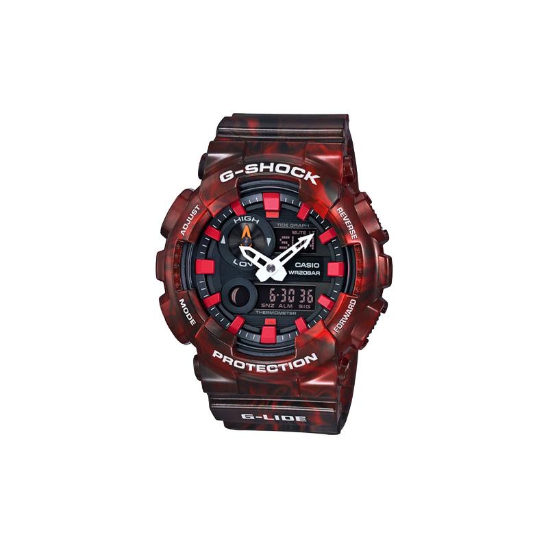 Casio CASIOG-SHOCK G-LIDE series, fashionable street tide and moon phase dual display, extended hands, quartz movement, resin strap, GAX-100MB-4A чорний
Casio CASIOG-SHOCK G-LIDE series, fashionable street tide and moon phase dual display, extended hands, quartz movement, resin strap, GAX-100MB-4A чорний