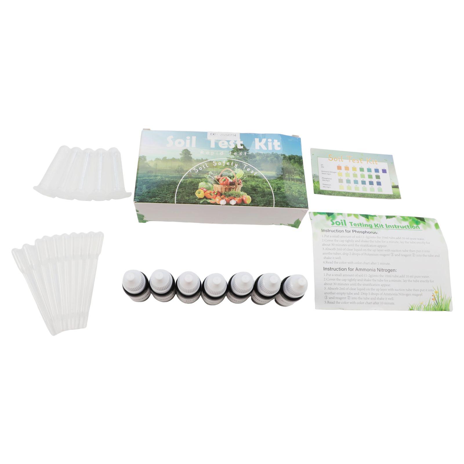 4 in 1 Soil Test Kit for pH Ammonia Nitrogen Phosphorus & Potassium Comprehensive Soil Analysis Tool for Garden and Farm China Mainland
4 in 1 Soil Test Kit for pH Ammonia Nitrogen Phosphorus & Potassium Comprehensive Soil Analysis Tool for Garden and Farm China Mainland