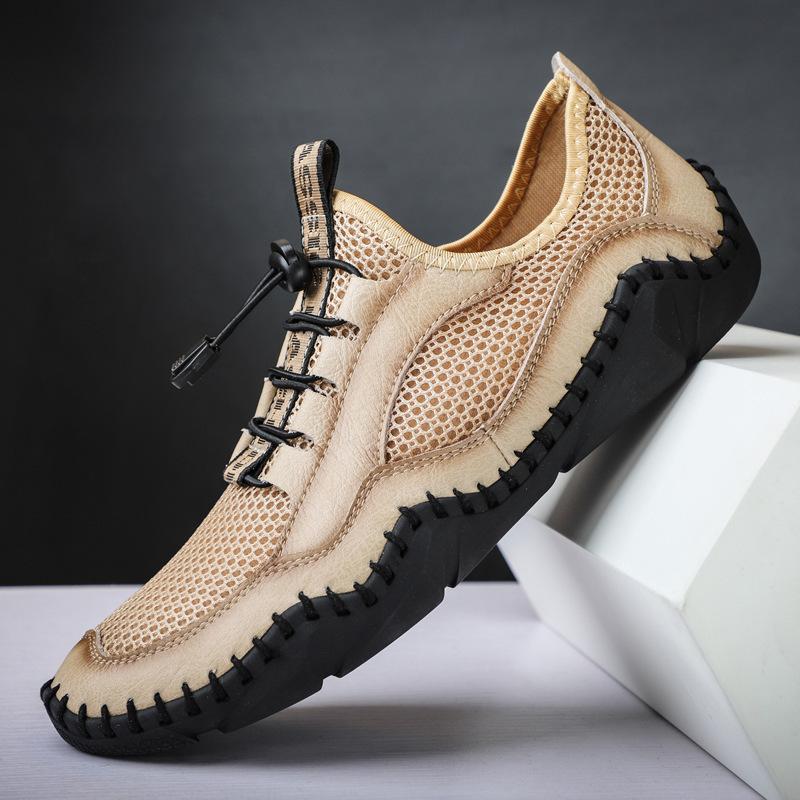 New men s shoes summer breathable mesh casual shoes leather fashion Doudou shoes men s soft-soled driving shoes 48 пісочний
New men s shoes summer breathable mesh casual shoes leather fashion Doudou shoes men s soft-soled driving shoes 48 пісочний