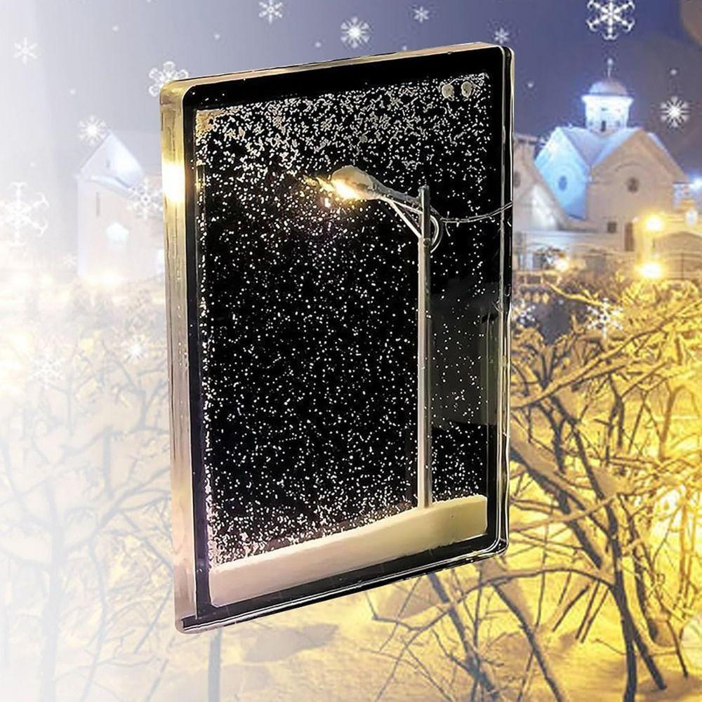 Christmas Gift Snow Scene Night Light Handmade Street Flowing Lamp Desktop Decor Only Light
Christmas Gift Snow Scene Night Light Handmade Street Flowing Lamp Desktop Decor Only Light