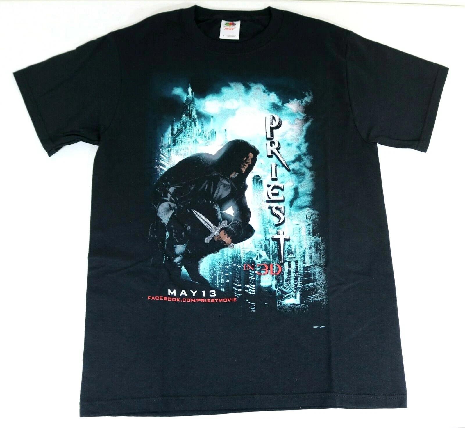 PRIEST IN 3D MOVIE PROMO BLACK T-Shirt - SMALL (S) - PROMOTIONAL -- NEW -- 3XL
PRIEST IN 3D MOVIE PROMO BLACK T-Shirt - SMALL (S) - PROMOTIONAL -- NEW -- 3XL