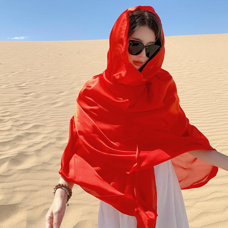 Summer Elegant Solid Thin Women Silk Scarf Beach Wrap Shawls Red Lady Musulman Femme Hijab Bandana Mujer Vacation Scarve Pareo One Size& 8Y
Summer Elegant Solid Thin Women Silk Scarf Beach Wrap Shawls Red Lady Musulman Femme Hijab Bandana Mujer Vacation Scarve Pareo One Size& 8Y
