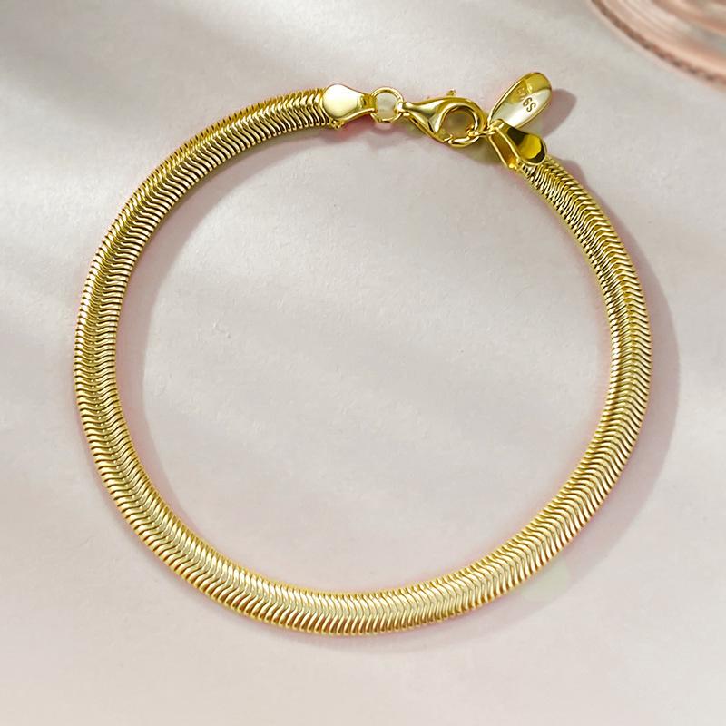 2024 New High-End 925 Silver Gold Snake-Shaped Bracelet with Niche Design and Snake Bone Chain 17cm
2024 New High-End 925 Silver Gold Snake-Shaped Bracelet with Niche Design and Snake Bone Chain 17cm