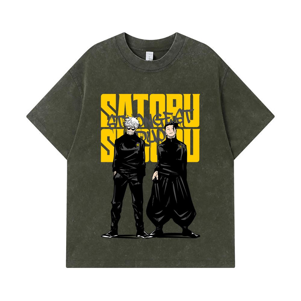 275 GSM Washed T-shirts 100% Cotton Jujutsu Kaisen V44 Gojo Geto Print Unisex Heavy Cotton T Shirt S армия зеленый
275 GSM Washed T-shirts 100% Cotton Jujutsu Kaisen V44 Gojo Geto Print Unisex Heavy Cotton T Shirt S армия зеленый
