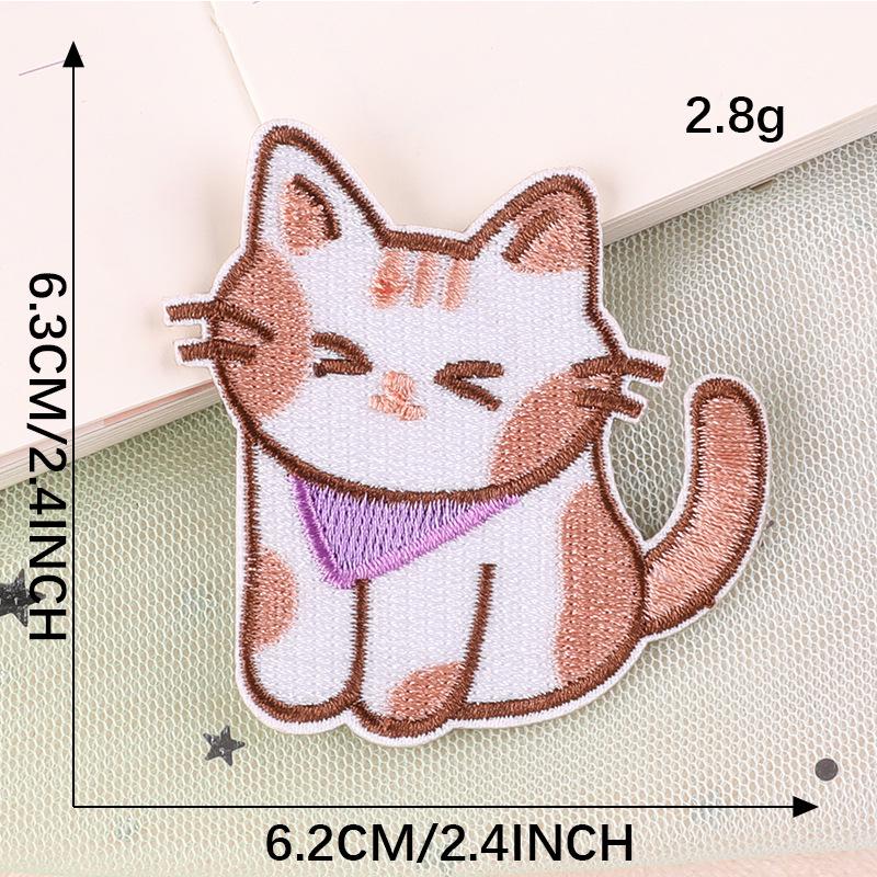 Вышитая нашивка с изображением мультяшного кота: Значок аксессуара для одежды своими руками
Вышитая нашивка с изображением мультяшного кота: Значок аксессуара для одежды своими руками