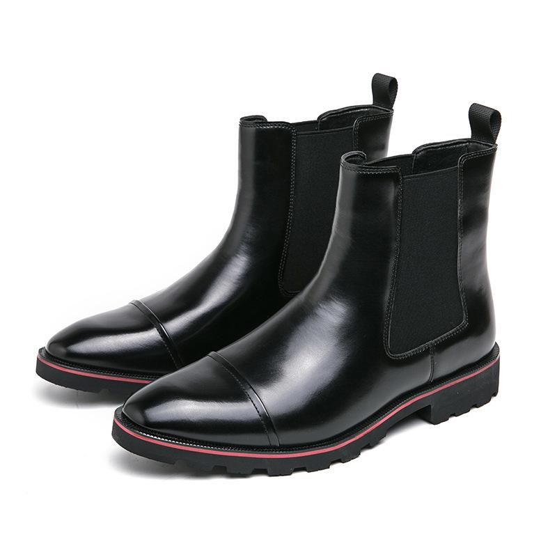 Autumn and winter pointed toes plus size boots high top leather shoes red sole Martin boots British casual Chelsea boots 38
Autumn and winter pointed toes plus size boots high top leather shoes red sole Martin boots British casual Chelsea boots 38