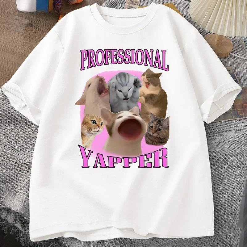 Professional Yapper Cat Graphic T Shirts Short Sleeve Tshirts Casual O Neck Printed Tshirt Streetwear Tops Women Clothing 4XL
Professional Yapper Cat Graphic T Shirts Short Sleeve Tshirts Casual O Neck Printed Tshirt Streetwear Tops Women Clothing 4XL