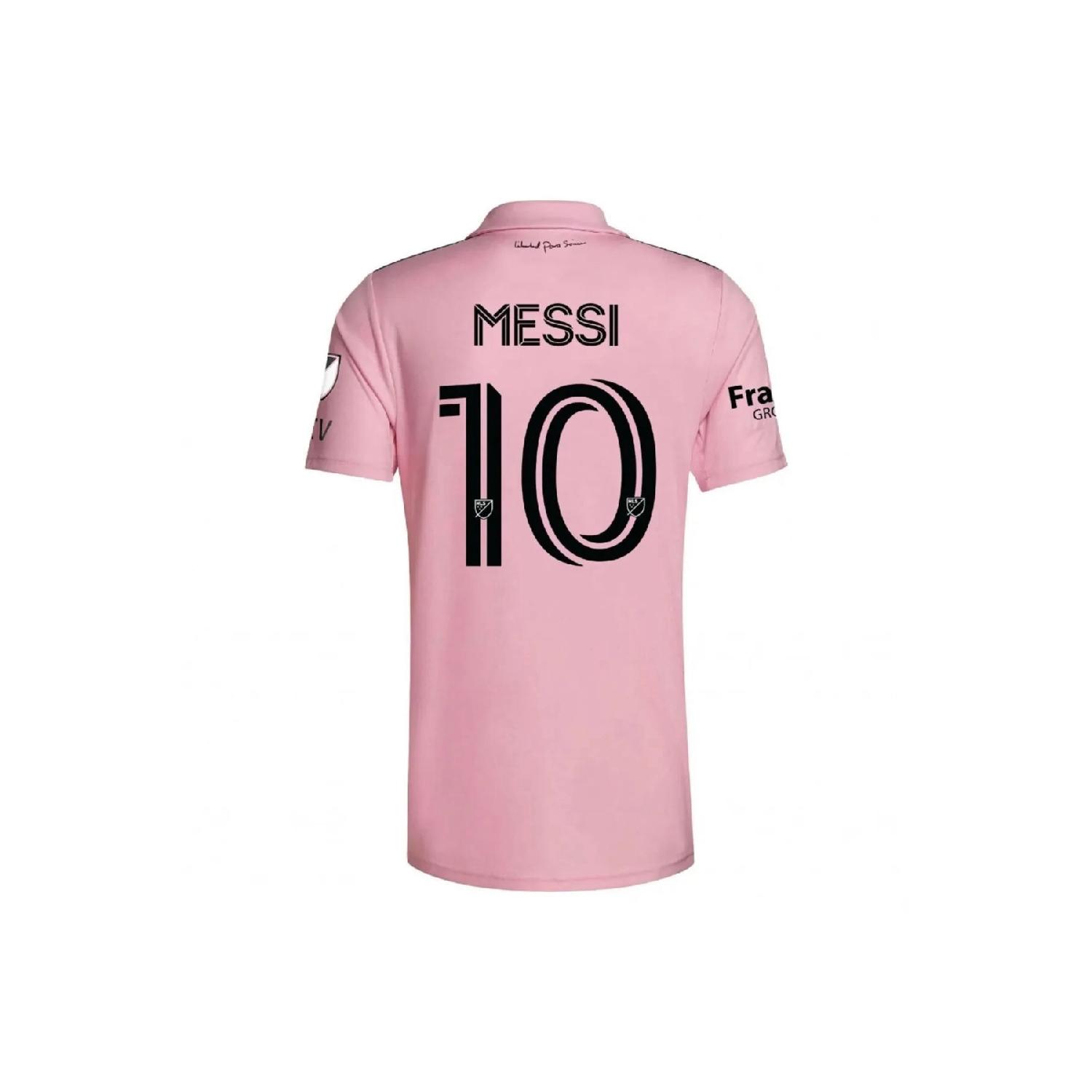 Розовая футбольная майка Inter Miami Messi нового сезона 2023-2024 гг. 
Розовая футбольная майка Inter Miami Messi нового сезона 2023-2024 гг.