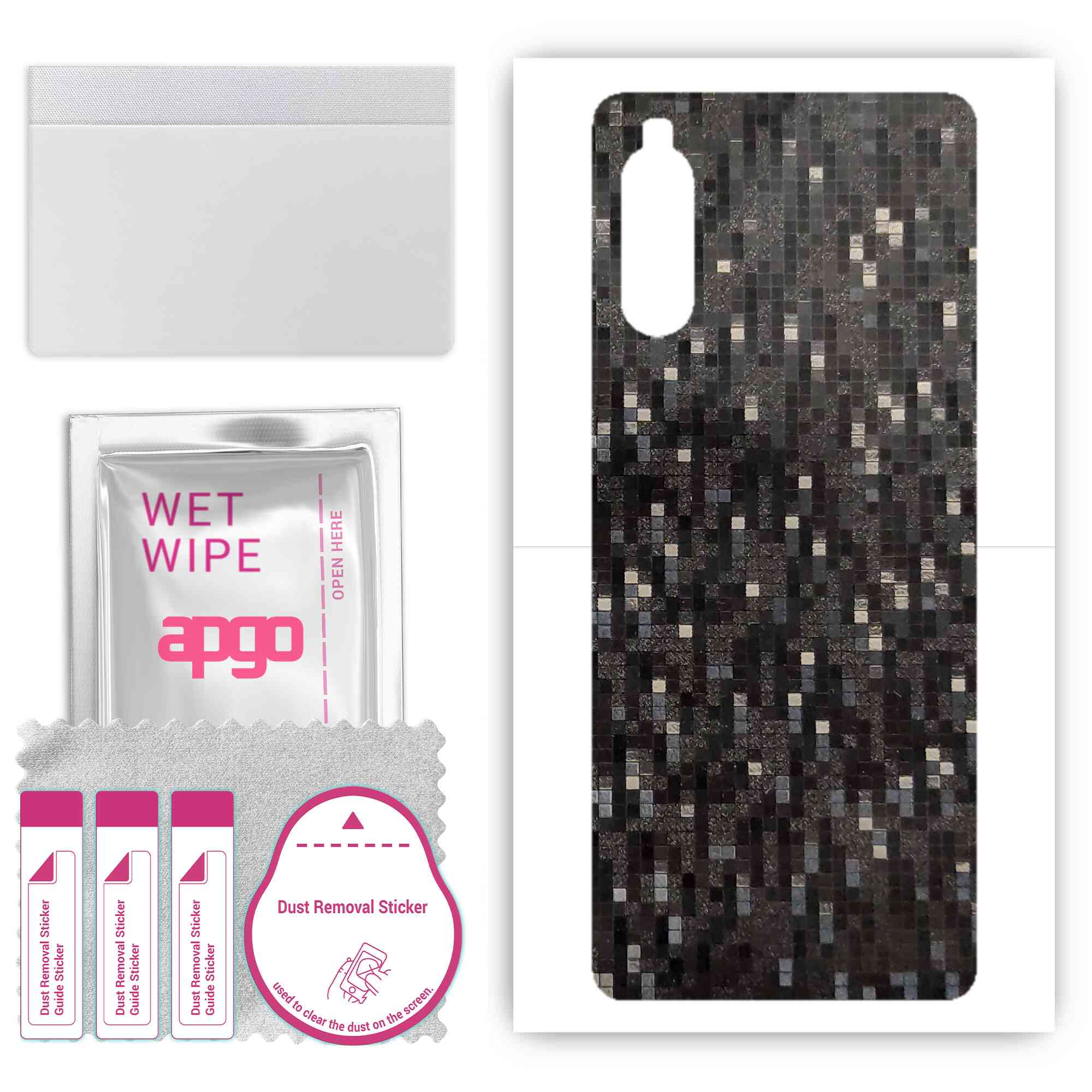 apgo Protective Skin Sticker for the back compatible with Sony Xperia 10 II, Wrap Film, Foil, Vinyl - Pattern Carbon Black Pixel
apgo Protective Skin Sticker for the back compatible with Sony Xperia 10 II, Wrap Film, Foil, Vinyl - Pattern Carbon Black Pixel