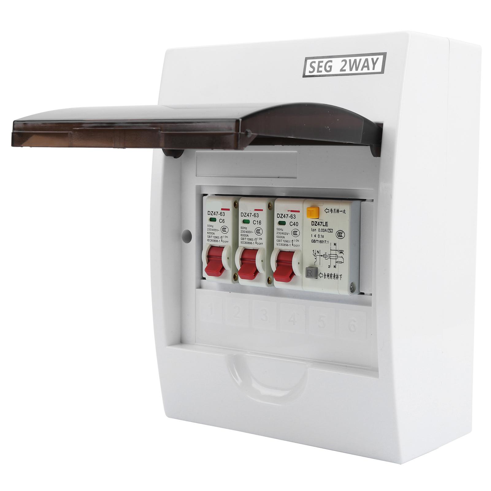 Box 2 Way 40A 30mA RCD + 2 Power Supply Garage Residential House Electricity Box Box
Box 2 Way 40A 30mA RCD + 2 Power Supply Garage Residential House Electricity Box Box