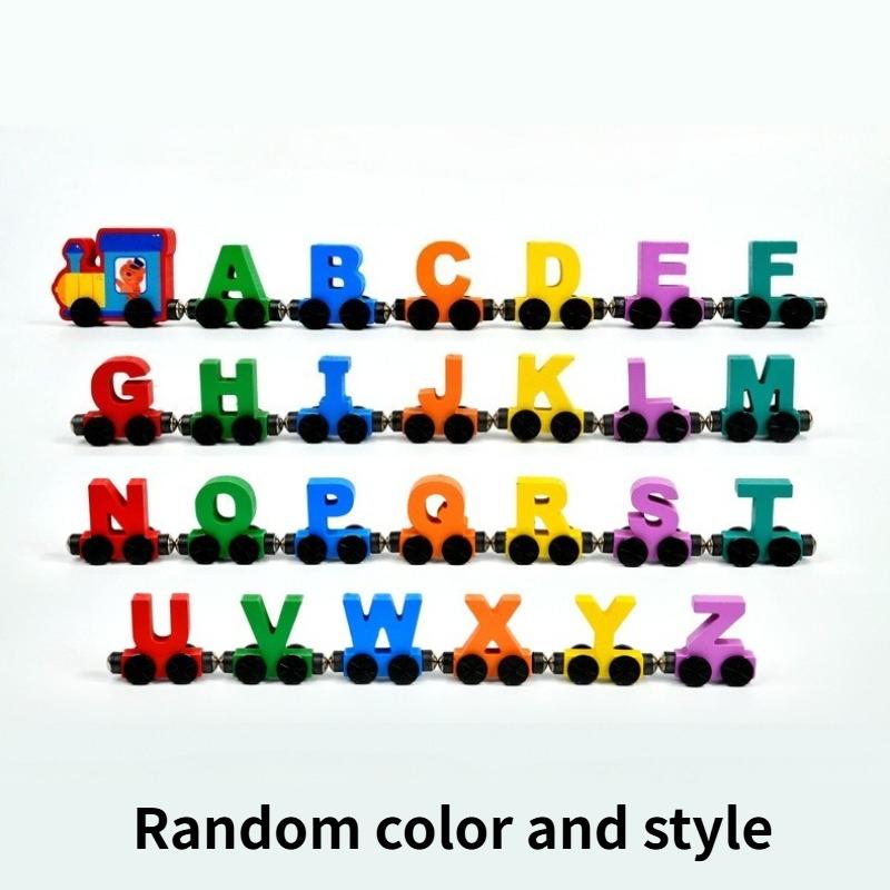 Wooden Magnetic Letter Train/letter Sorting Assembled Train Building Block Toy/children s Letter Cognition Wooden Toy/hand Eye Coordination Exercise 1 Set
Wooden Magnetic Letter Train/letter Sorting Assembled Train Building Block Toy/children s Letter Cognition Wooden Toy/hand Eye Coordination Exercise 1 Set
