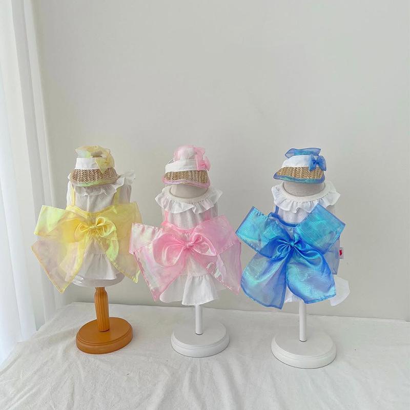 Princess Style 100% Cotton Pet Dress with Bow Detail, Lightweight Dog Skirt for Small Dogs & Cats, Spring Summer Wear XS: 0.5-1.5kg
Princess Style 100% Cotton Pet Dress with Bow Detail, Lightweight Dog Skirt for Small Dogs & Cats, Spring Summer Wear XS: 0.5-1.5kg