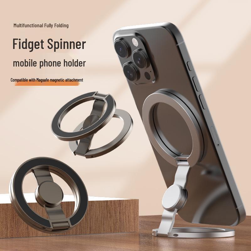 Rotating Magnetic Phone Holder Stand - Double-Sided, Foldable, Desktop Support for Relaxed Use Matte Gun Gray (Gyroscope)
Rotating Magnetic Phone Holder Stand - Double-Sided, Foldable, Desktop Support for Relaxed Use Matte Gun Gray (Gyroscope)