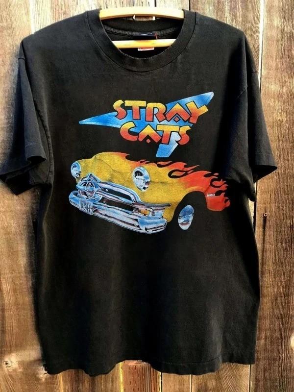 Stray Cats Rare Design Albums Concert Black T shirt Short Sleeve tee Unisex T-Shirt XXL
Stray Cats Rare Design Albums Concert Black T shirt Short Sleeve tee Unisex T-Shirt XXL