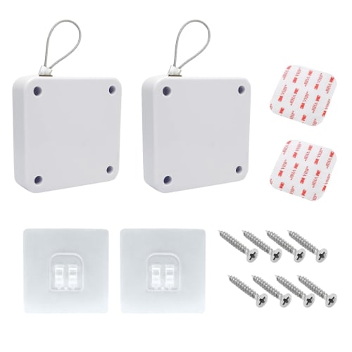 BTtime Automatic Door Closer, 500g Pull Force, Selectable Pull Force, for Automatic Doors, Sliding Doors, Entrances, and Indoor Use, Includes Double-S
BTtime Automatic Door Closer, 500g Pull Force, Selectable Pull Force, for Automatic Doors, Sliding Doors, Entrances, and Indoor Use, Includes Double-S