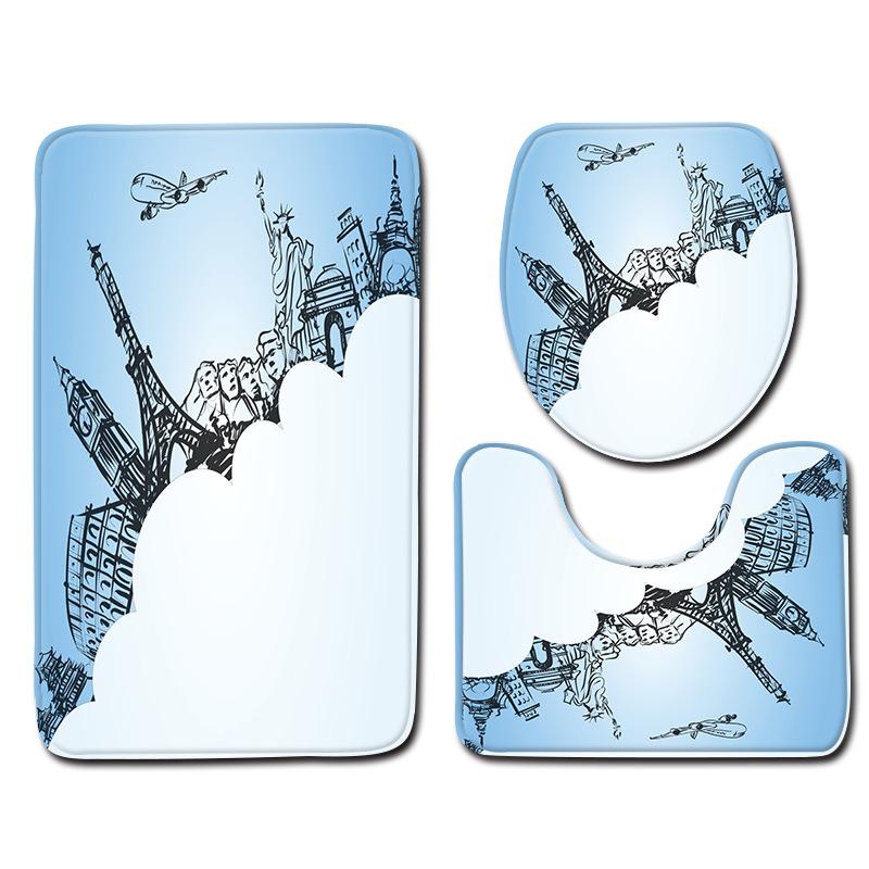 Architecture Bathroom Toilet Three-Piece Floor Mat Combination Set Household Door Mat Kitchen Water Absorbent Non-Slip Carpet 45cmx75cm
Architecture Bathroom Toilet Three-Piece Floor Mat Combination Set Household Door Mat Kitchen Water Absorbent Non-Slip Carpet 45cmx75cm