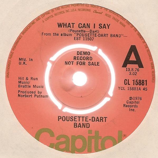 7-дюймовая пластинка POUSETTEDART BAND What Can I Say CL15881 Capitol Records 1976 UK Rock Б/у
7-дюймовая пластинка POUSETTEDART BAND What Can I Say CL15881 Capitol Records 1976 UK Rock Б/у