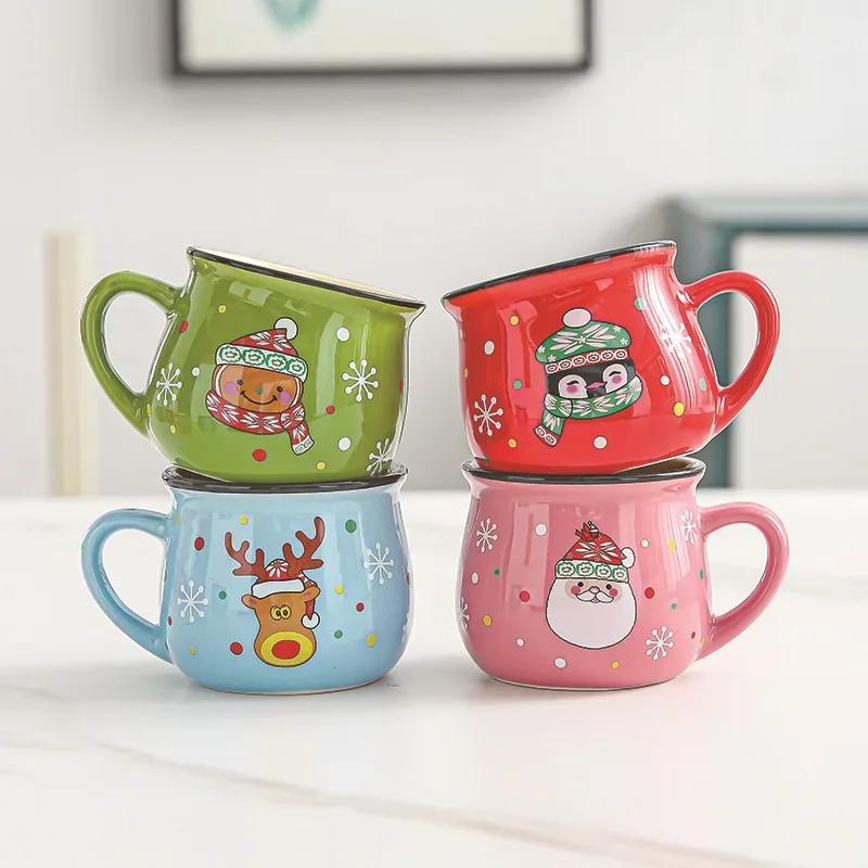 4PCS Ceramic Christmas Cup Cartoon Santa Style Cute Elk Mousse Cup Breakfast Water Drinking Tools Coffee Milk Mug for Household 150ml
4PCS Ceramic Christmas Cup Cartoon Santa Style Cute Elk Mousse Cup Breakfast Water Drinking Tools Coffee Milk Mug for Household 150ml