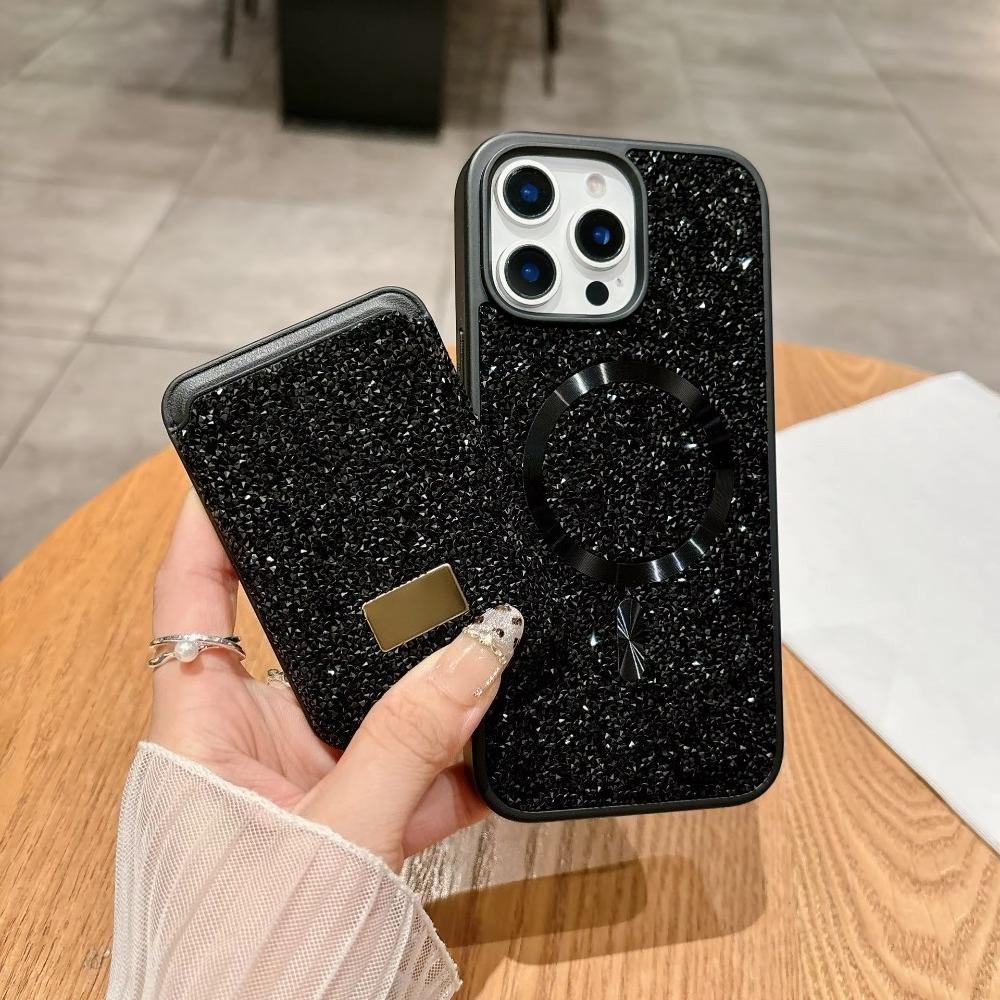 Luxury Glitter Flash Diamond Case With Magnetic Card Bag For iPhone 17 Air 16 15 14 Plus 13 12 Pro Max Anti-drop Protector Shell iPhone 12 чорний
Luxury Glitter Flash Diamond Case With Magnetic Card Bag For iPhone 17 Air 16 15 14 Plus 13 12 Pro Max Anti-drop Protector Shell iPhone 12 чорний