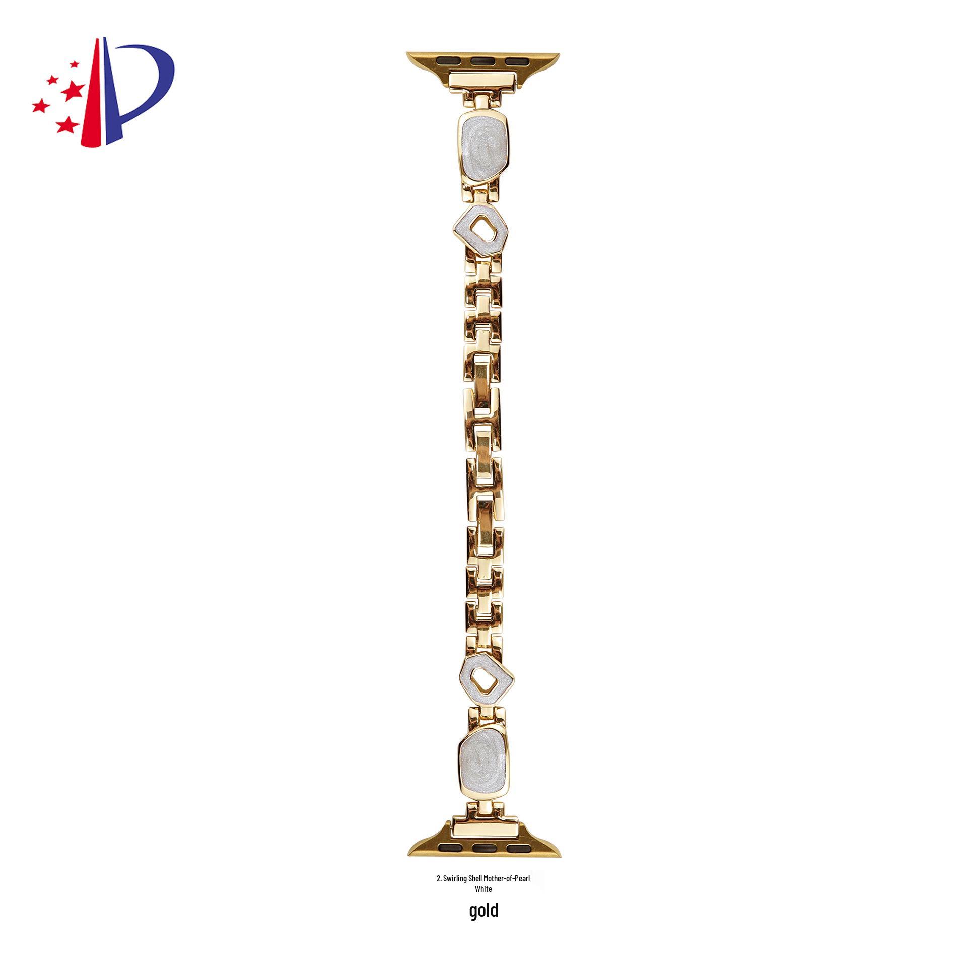 Gilded Epoxy Metal Strap for Apple Watch Series 11/10/9/8/7, Handmade 38/40/41
Gilded Epoxy Metal Strap for Apple Watch Series 11/10/9/8/7, Handmade 38/40/41