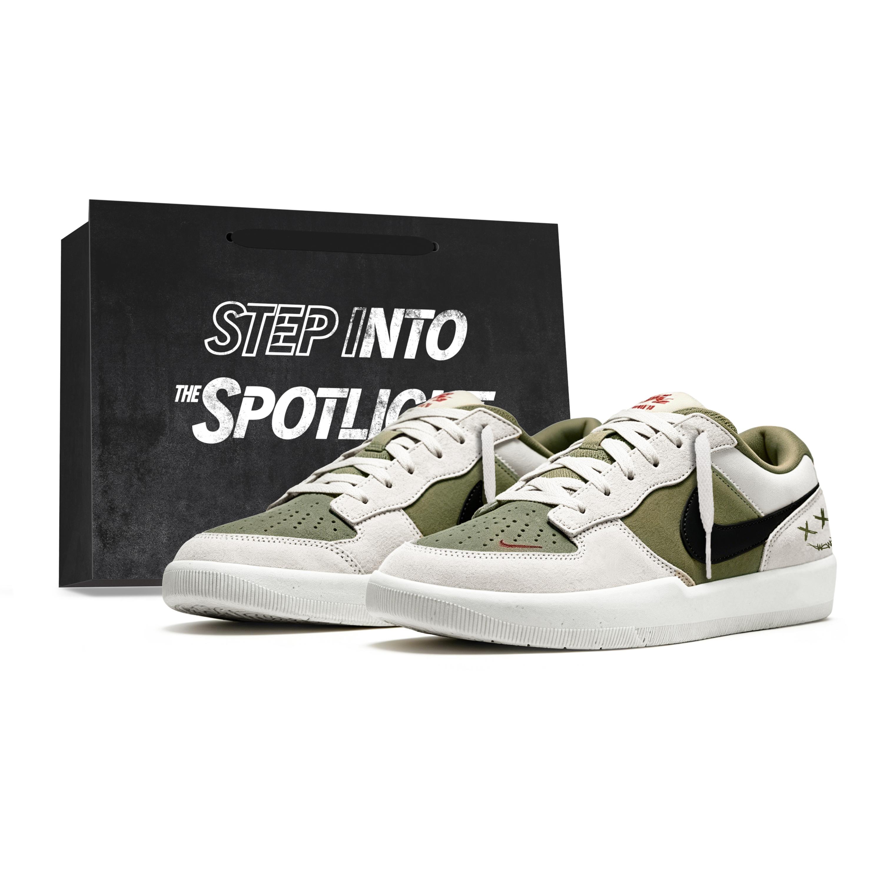 Nike SB Force 58 Olive Branch Slip Resistant, Abrasion Resistant, Lightweight Low top Skateboard Shoes Unisex DV5477-106(Team1496-) 42.5
Nike SB Force 58 Olive Branch Slip Resistant, Abrasion Resistant, Lightweight Low top Skateboard Shoes Unisex DV5477-106(Team1496-) 42.5