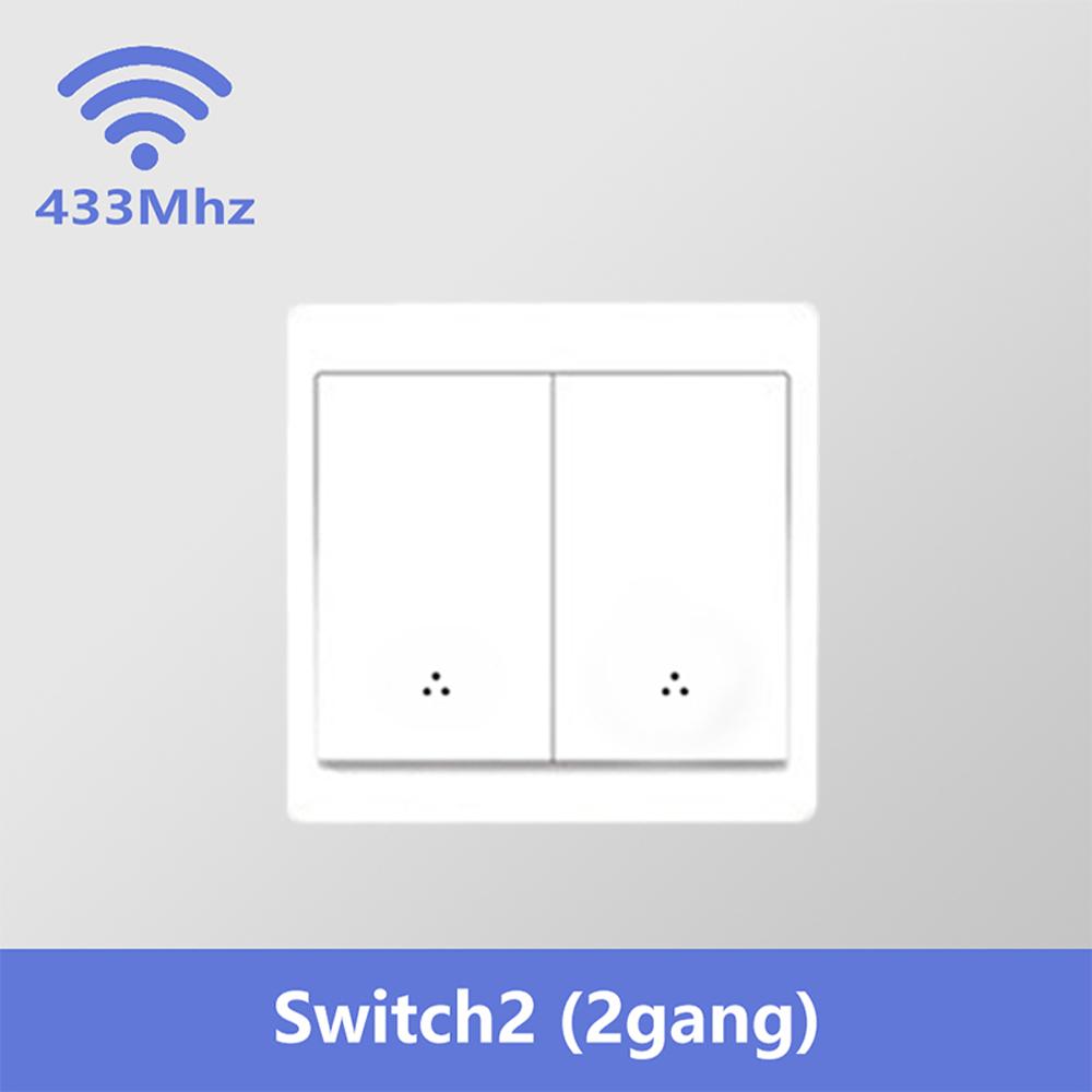Беспроводной умный настенный выключатель света 433 МГц 1/2/3 клавиши панель с дистанционным управлением AC100–240 В наклейка для светодиодных ламп домашняя автоматизация 2 gang Remote
Беспроводной умный настенный выключатель света 433 МГц 1/2/3 клавиши панель с дистанционным управлением AC100–240 В наклейка для светодиодных ламп домашняя автоматизация 2 gang Remote