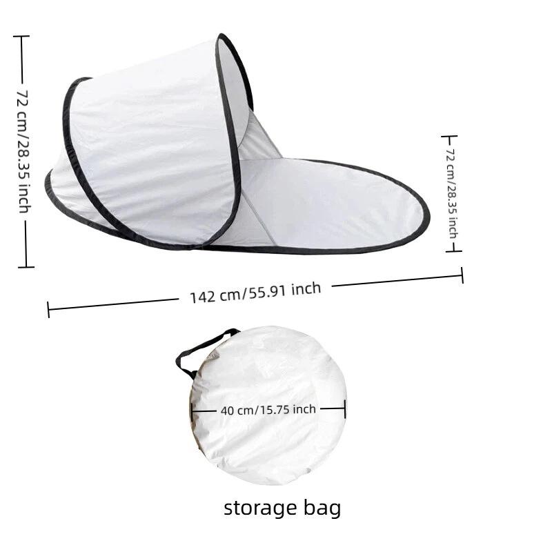 Pop Up Beach Tent UV Protection Silver Coating Ultra Light 250g Portable Instant Sun Shade Shelter for 1 Person Outdoor Camping белый
Pop Up Beach Tent UV Protection Silver Coating Ultra Light 250g Portable Instant Sun Shade Shelter for 1 Person Outdoor Camping белый