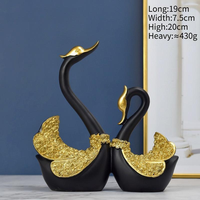Collectibles Sculpture Luxury Nordic Modern Animal Ornament European Couple Swan Creative Ornament Home Wine Cabinet Decoration чорний
Collectibles Sculpture Luxury Nordic Modern Animal Ornament European Couple Swan Creative Ornament Home Wine Cabinet Decoration чорний