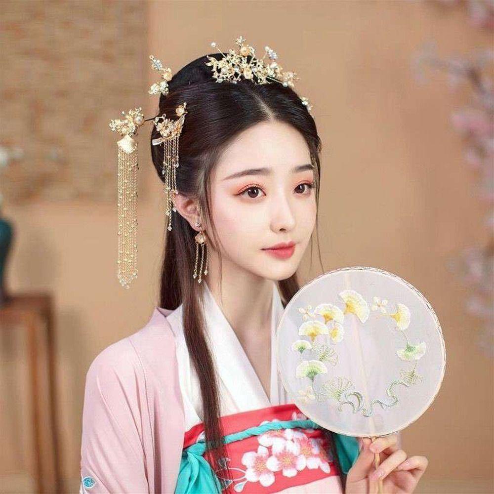 Hair Combs Flower Pearl Hair Stick Earrings Bridal Wedding Jewelry Set Chinese Style Crown B
Hair Combs Flower Pearl Hair Stick Earrings Bridal Wedding Jewelry Set Chinese Style Crown B