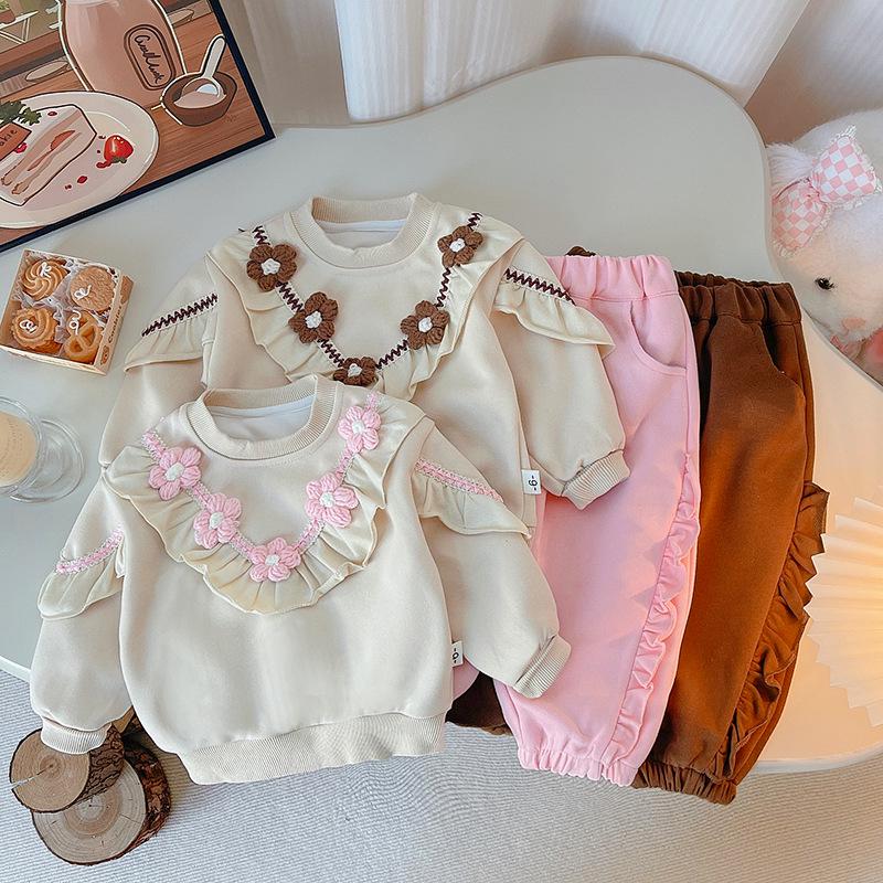 Autumn 2025 Floral Ruffle Two-Piece Set for Girls - Small & Medium 80cm темно-коричневого кольору
Autumn 2025 Floral Ruffle Two-Piece Set for Girls - Small & Medium 80cm темно-коричневого кольору