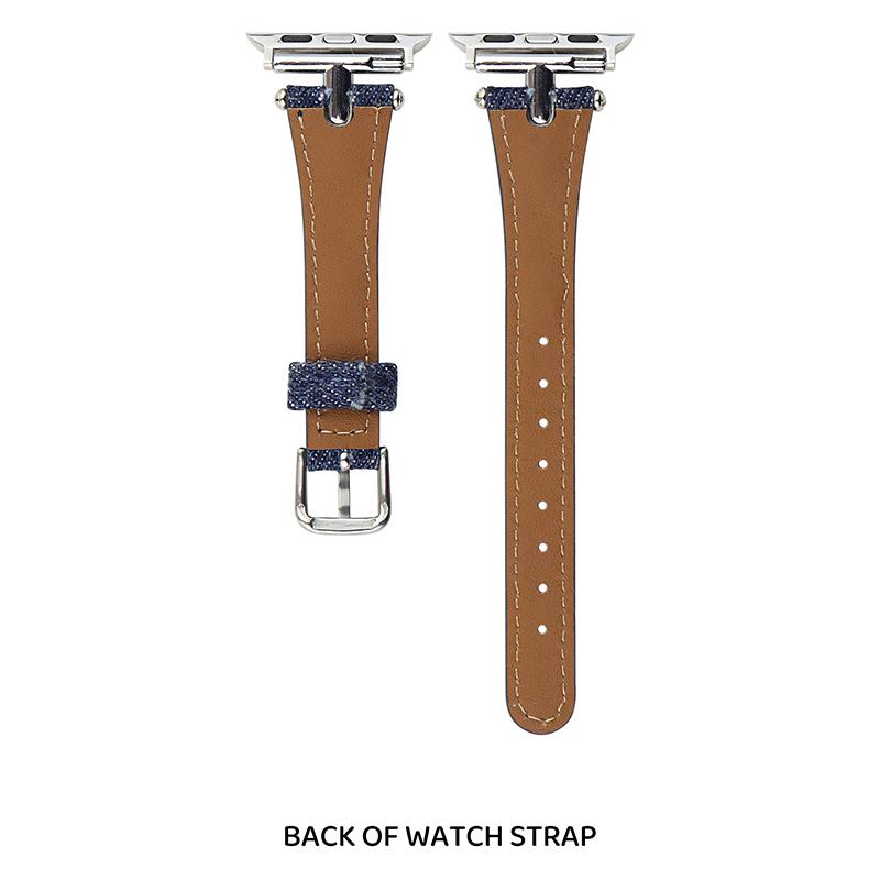 Watch Strap for Apple Watch Series 10 Ultra 9 8 7 SE 6 5 4 3 2 1 46mm 49mm 45mm 44mm 42mm Denim+Leather Adjustable Band Dark Blue
Watch Strap for Apple Watch Series 10 Ultra 9 8 7 SE 6 5 4 3 2 1 46mm 49mm 45mm 44mm 42mm Denim+Leather Adjustable Band Dark Blue