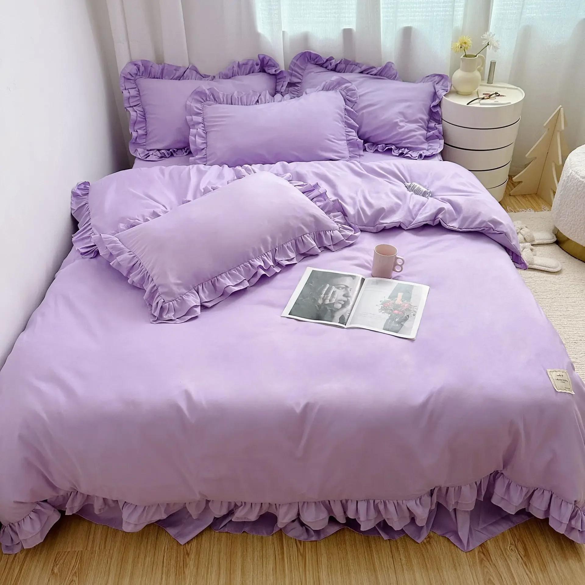 Bedding Set European Simple Large Family Set Large Quilt Cover Home Comfortable Quilt Cover Pillow Cover Bed Sheet SD 4pcs 170x210cm фиолетовый
Bedding Set European Simple Large Family Set Large Quilt Cover Home Comfortable Quilt Cover Pillow Cover Bed Sheet SD 4pcs 170x210cm фиолетовый