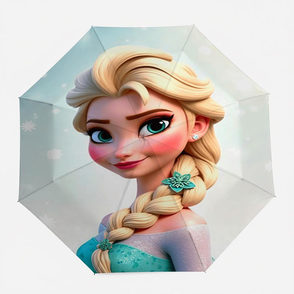 Disney Frozen Elsa 3D Style Portrait with Snowflake Braid Automatic Folding Umbrella, Light Blue Waterproof Windproof Travel Umb Iron&8K
Disney Frozen Elsa 3D Style Portrait with Snowflake Braid Automatic Folding Umbrella, Light Blue Waterproof Windproof Travel Umb Iron&8K