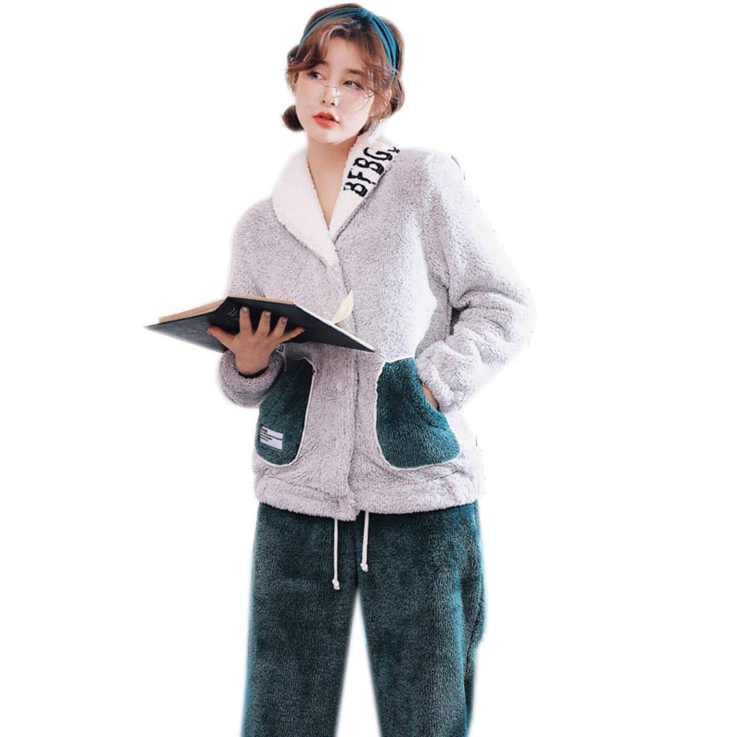 YANIKO Fluffy Loungewear Cardigan Set for Women s Fall/Winter (Green, XL) зелёный
YANIKO Fluffy Loungewear Cardigan Set for Women s Fall/Winter (Green, XL) зелёный