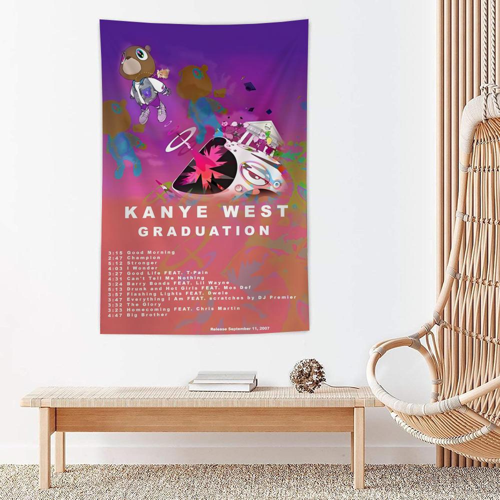 Album Rapper KKanye West Tapestry Microfiber Wall Hanging For Bedroom Living Room Decor Outdoor Festival Garden Bar Background 74x94cm(29x37in)
Album Rapper KKanye West Tapestry Microfiber Wall Hanging For Bedroom Living Room Decor Outdoor Festival Garden Bar Background 74x94cm(29x37in)