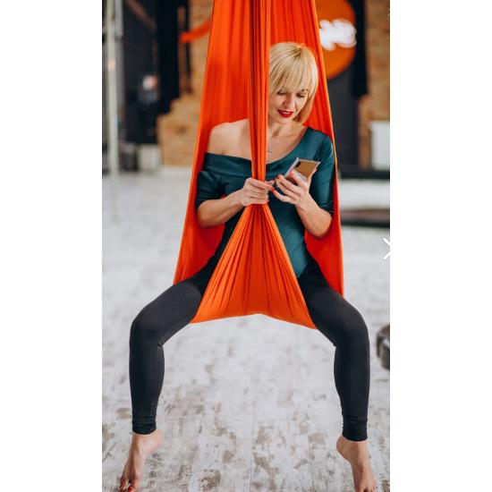 Гамак Yoga Fly, фітнес-обладнання Yoga Balance з антигравітаційним ременем (помаранчевий)
Гамак Yoga Fly, фітнес-обладнання Yoga Balance з антигравітаційним ременем (помаранчевий)