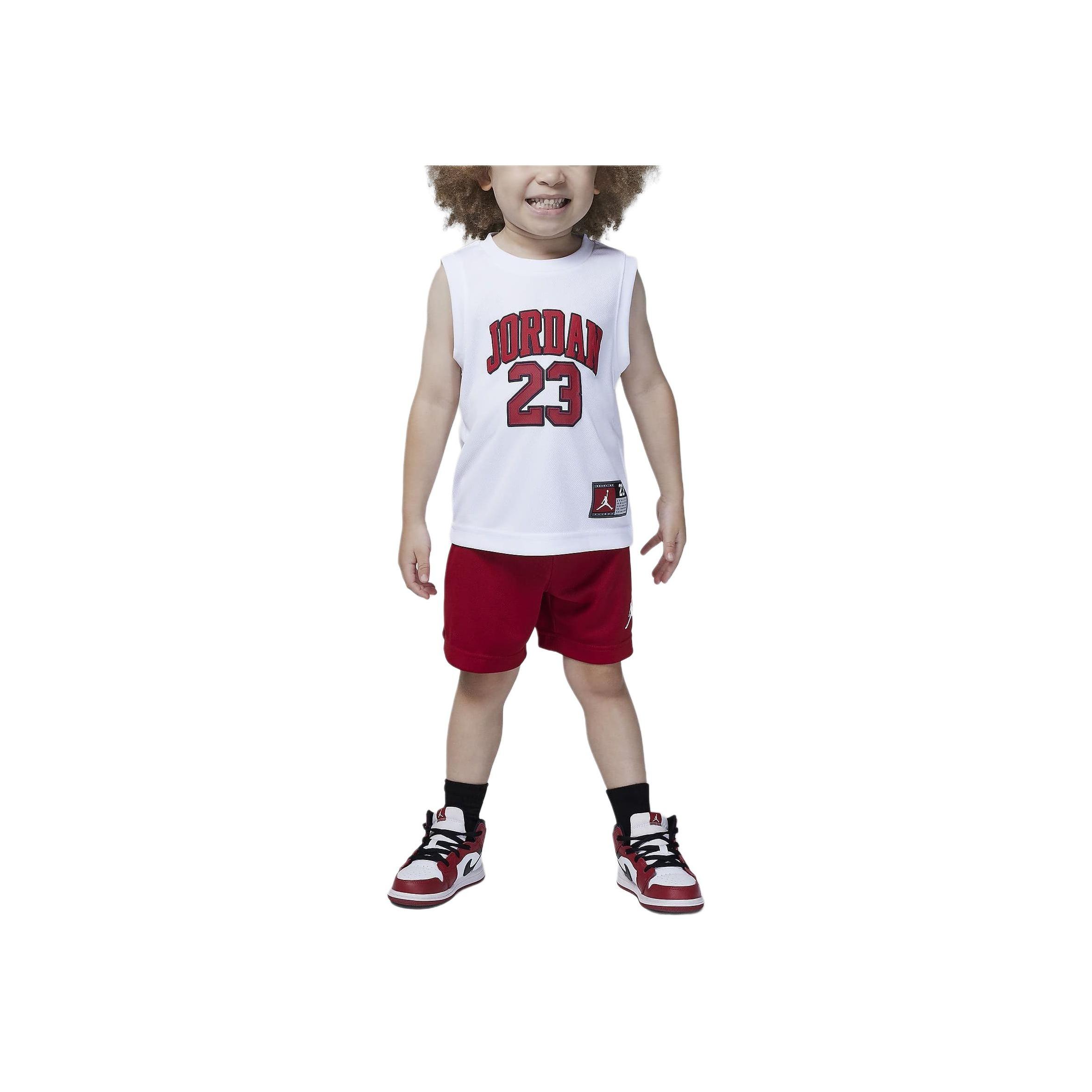 Jordan Casual Sports Suit Letter Number Round Neck Vest Elastic Shorts Kids suit HF2234-687 6
Jordan Casual Sports Suit Letter Number Round Neck Vest Elastic Shorts Kids suit HF2234-687 6