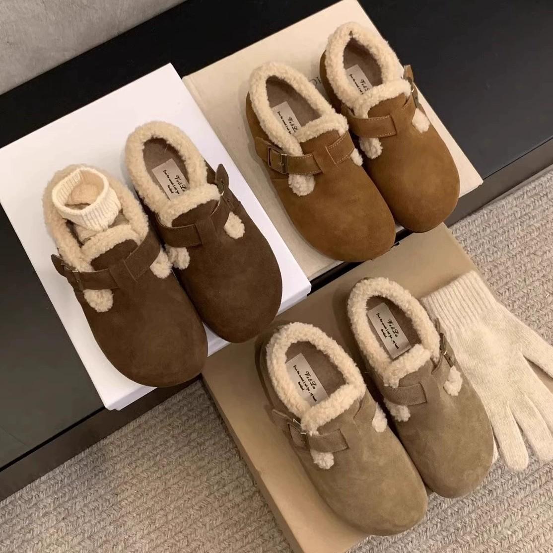 Cowhide version inner height-increasing Boken shoes women s thick-soled plush warm winter cotton shoes genuine leather one-pedal fluffy loafers 35
Cowhide version inner height-increasing Boken shoes women s thick-soled plush warm winter cotton shoes genuine leather one-pedal fluffy loafers 35