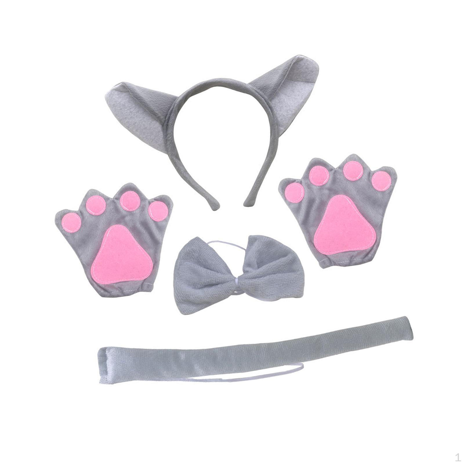 Animal Wolf Costume Accessories Ears Headband Paws Bow Tie Tail Photo Props Cosplay Set for Parties withohut skirt
Animal Wolf Costume Accessories Ears Headband Paws Bow Tie Tail Photo Props Cosplay Set for Parties withohut skirt