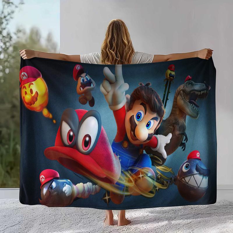 Retro M-Mario Bros Game Cartoon Flannel Blanket,Ultra Soft Warm Plush Throw for Home Bedroom Bed Sofa Cover Camping Picnic gift 75x90cm
Retro M-Mario Bros Game Cartoon Flannel Blanket,Ultra Soft Warm Plush Throw for Home Bedroom Bed Sofa Cover Camping Picnic gift 75x90cm