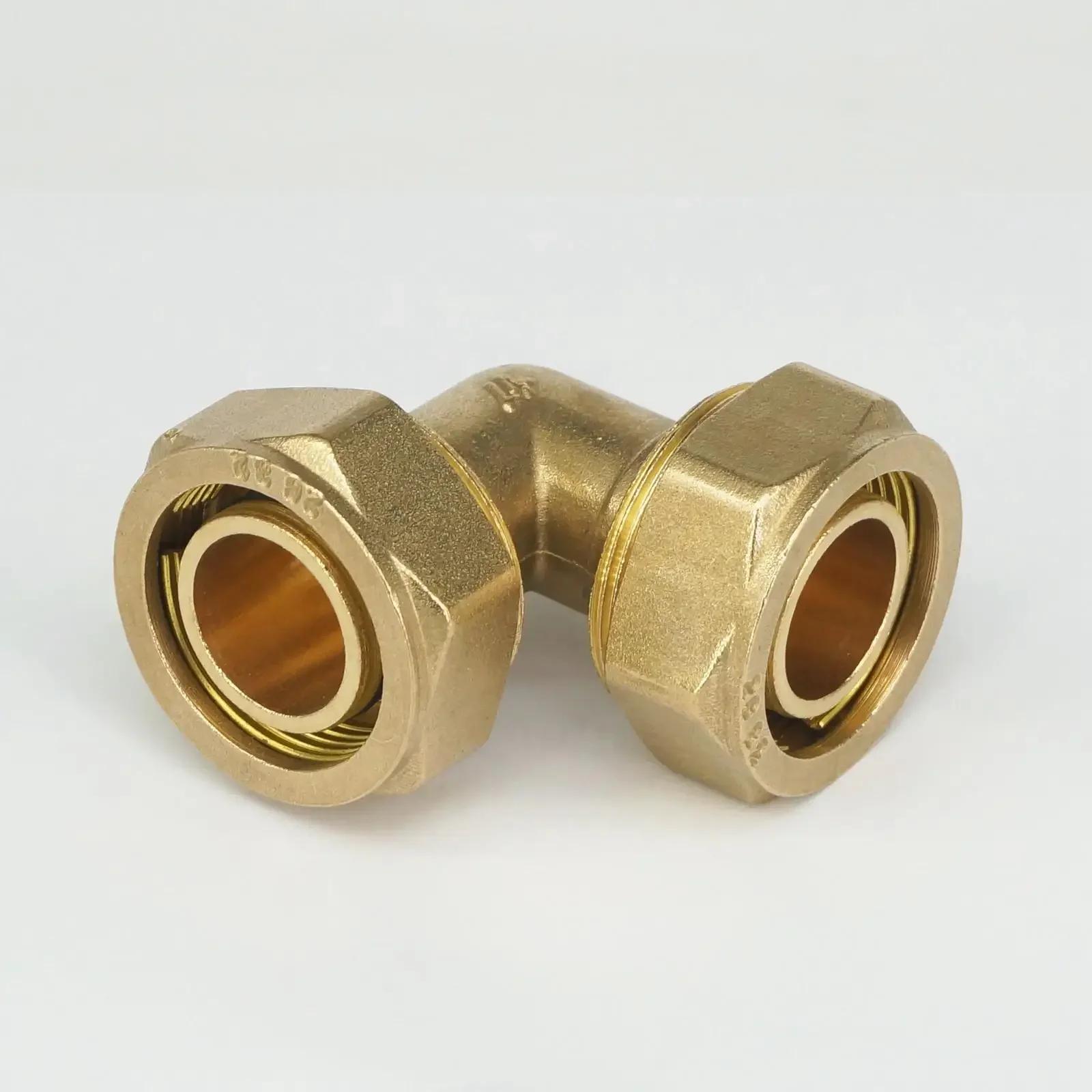 Fit Tube IDxOD 12x16/14x18/16x20/20x25/26x32mm PEX-AL-PEX Elbow Pipe Fitting Brass Pipe Connector For Floor Heating (Brass,12x16mm) латунний
Fit Tube IDxOD 12x16/14x18/16x20/20x25/26x32mm PEX-AL-PEX Elbow Pipe Fitting Brass Pipe Connector For Floor Heating (Brass,12x16mm) латунний