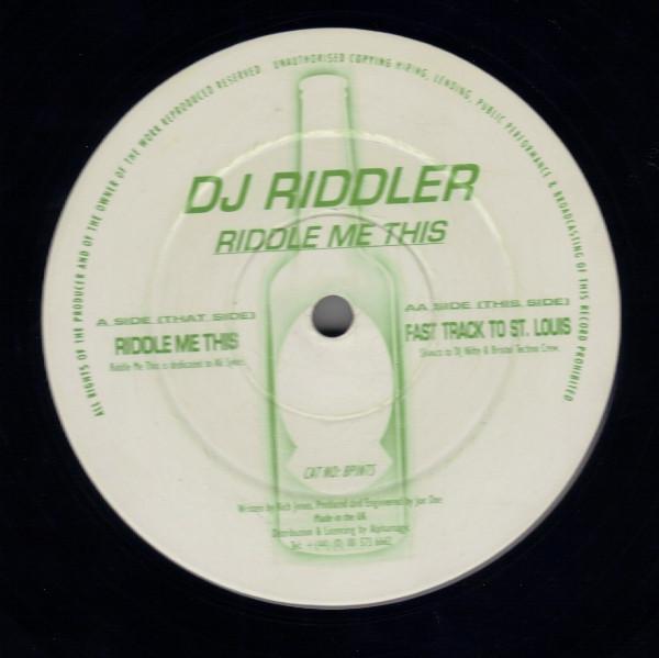 12inch Record DJ RIDDLER - Riddle Me This 8PINTS Public House 1999 UK Dance & Electronica Used
12inch Record DJ RIDDLER - Riddle Me This 8PINTS Public House 1999 UK Dance & Electronica Used