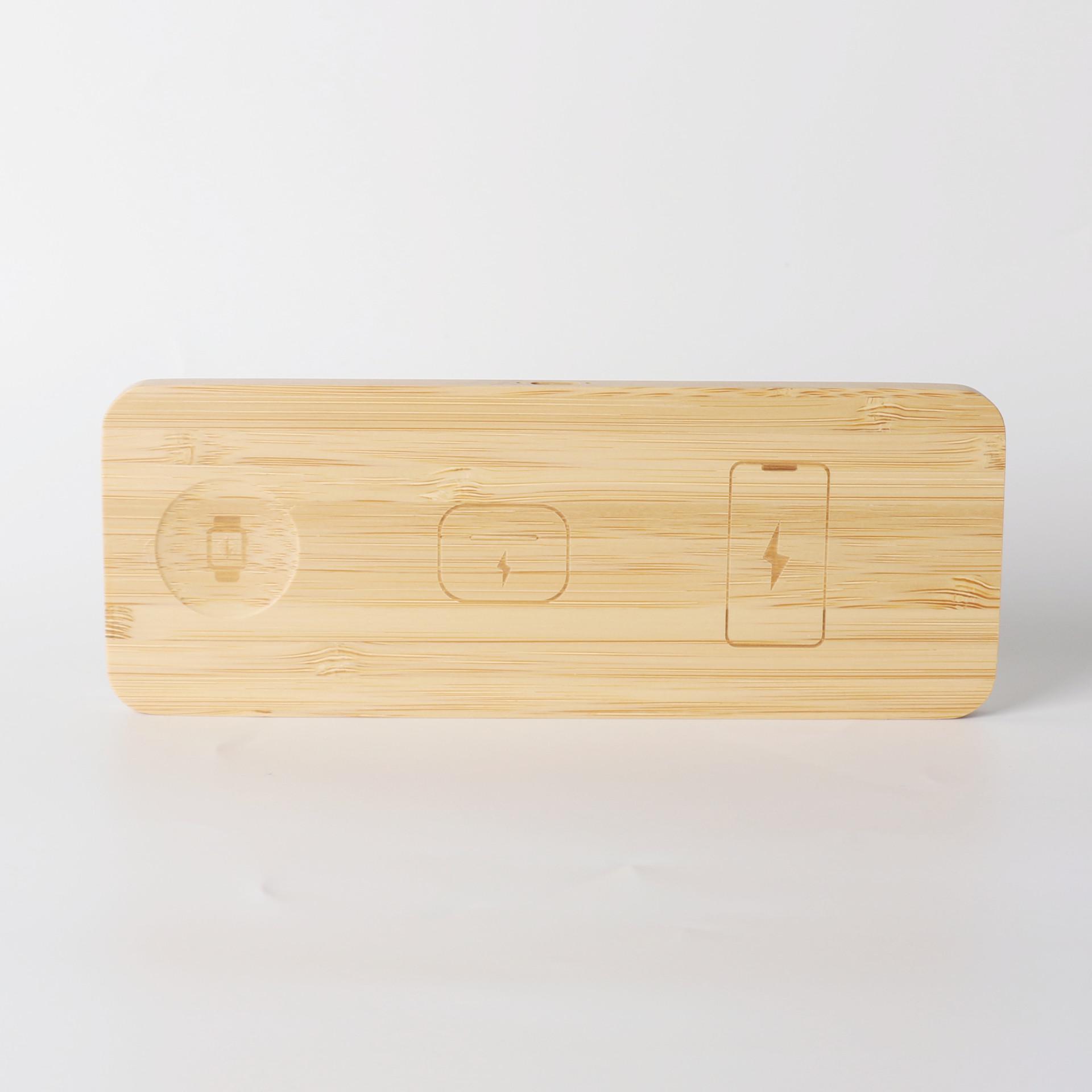 15W 3-in-1 Wireless Charger for Apple AirPods, iWatch & Phones Bamboo Color
15W 3-in-1 Wireless Charger for Apple AirPods, iWatch & Phones Bamboo Color