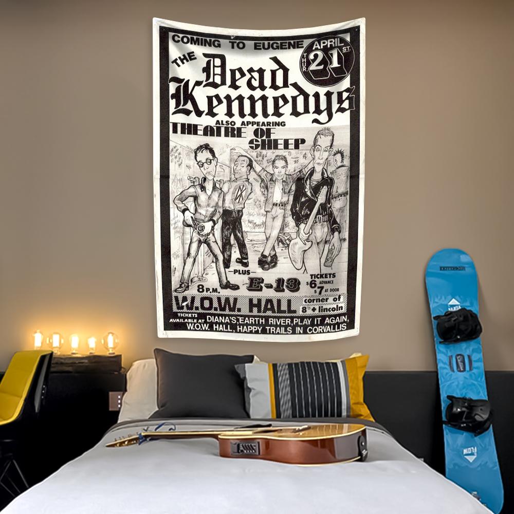 American Rock Band Tapestry D-Dead K-Kennedys Poster Home Decoration Bedroom Dormitory Wall Hanging Carpets Concert Decor 29x37in
American Rock Band Tapestry D-Dead K-Kennedys Poster Home Decoration Bedroom Dormitory Wall Hanging Carpets Concert Decor 29x37in
