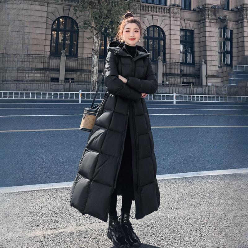 Black long waist and thin down jacket for women s 2024 winter new white duck down thickened warm hooded jacket S чорний
Black long waist and thin down jacket for women s 2024 winter new white duck down thickened warm hooded jacket S чорний