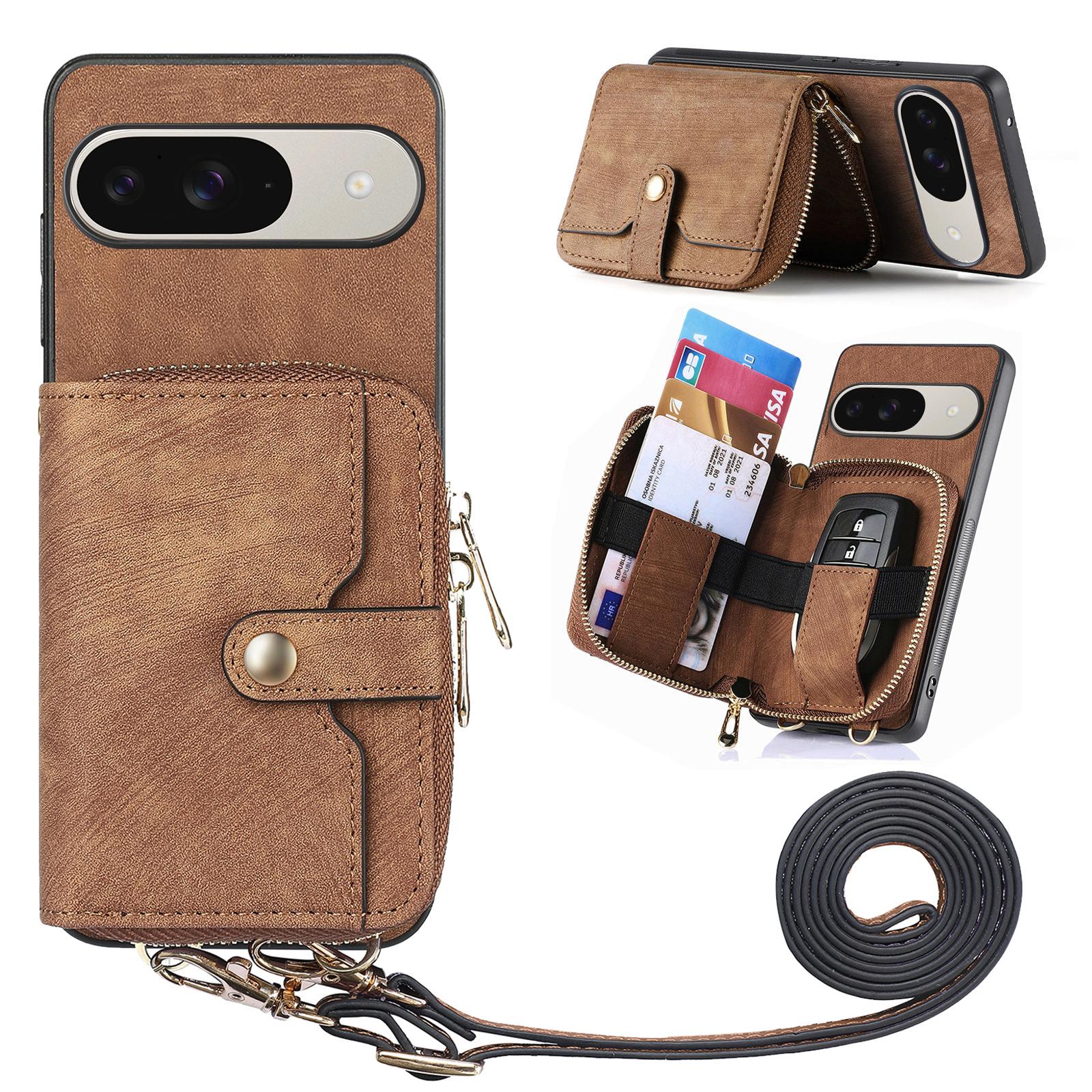 For Google Pixel 10 Pro/10/9 Pro/9 PU Leather Phone Back Cover with Zipper Card Holder and Long Strap B
For Google Pixel 10 Pro/10/9 Pro/9 PU Leather Phone Back Cover with Zipper Card Holder and Long Strap B