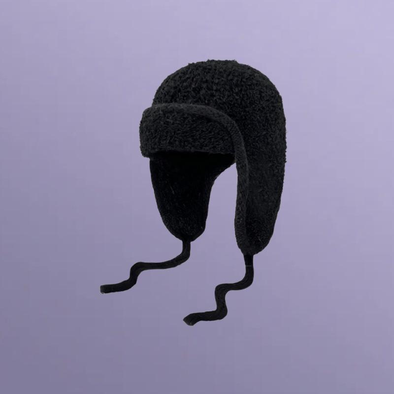 Однотонная плюшевая шапка-авиатор с наушниками - Зимнее тепло с вязаной завязкой для больших размеров головы чёрный
Однотонная плюшевая шапка-авиатор с наушниками - Зимнее тепло с вязаной завязкой для больших размеров головы чёрный