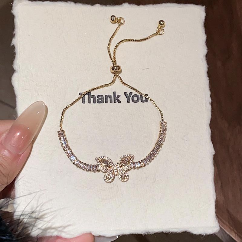 Zircon Butterfly Pattern Bracelet - Flashy, Niche, High-End, Fashionable, Luxury Jewelry for Women
Zircon Butterfly Pattern Bracelet - Flashy, Niche, High-End, Fashionable, Luxury Jewelry for Women