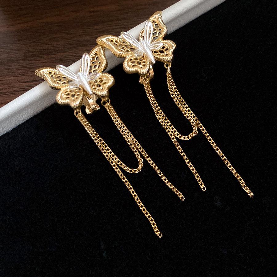 K real gold electroplated butterfly clips without ear piercings, exquisite earrings, light luxury and high-end sense, versatile earrings design sense
K real gold electroplated butterfly clips without ear piercings, exquisite earrings, light luxury and high-end sense, versatile earrings design sense